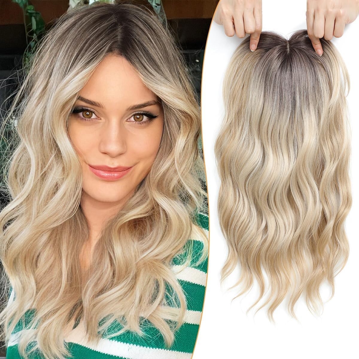 ⚡Sale Ends Tonight–🌷2026 New Lightweight & Breathable Wavy Hair Topper