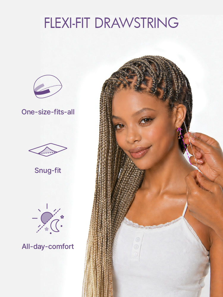 Goddess Blonde Glueless Knotless Braided HD Lace Wig