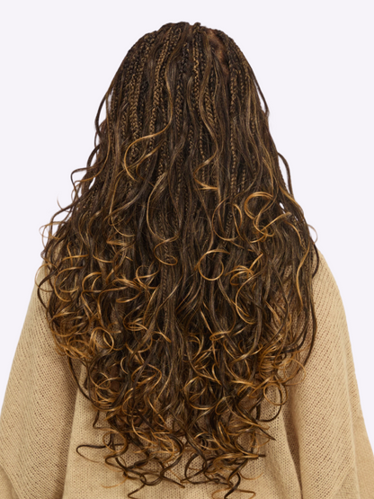 Goddess Blonde Glueless Knotless Braided HD Lace Wig