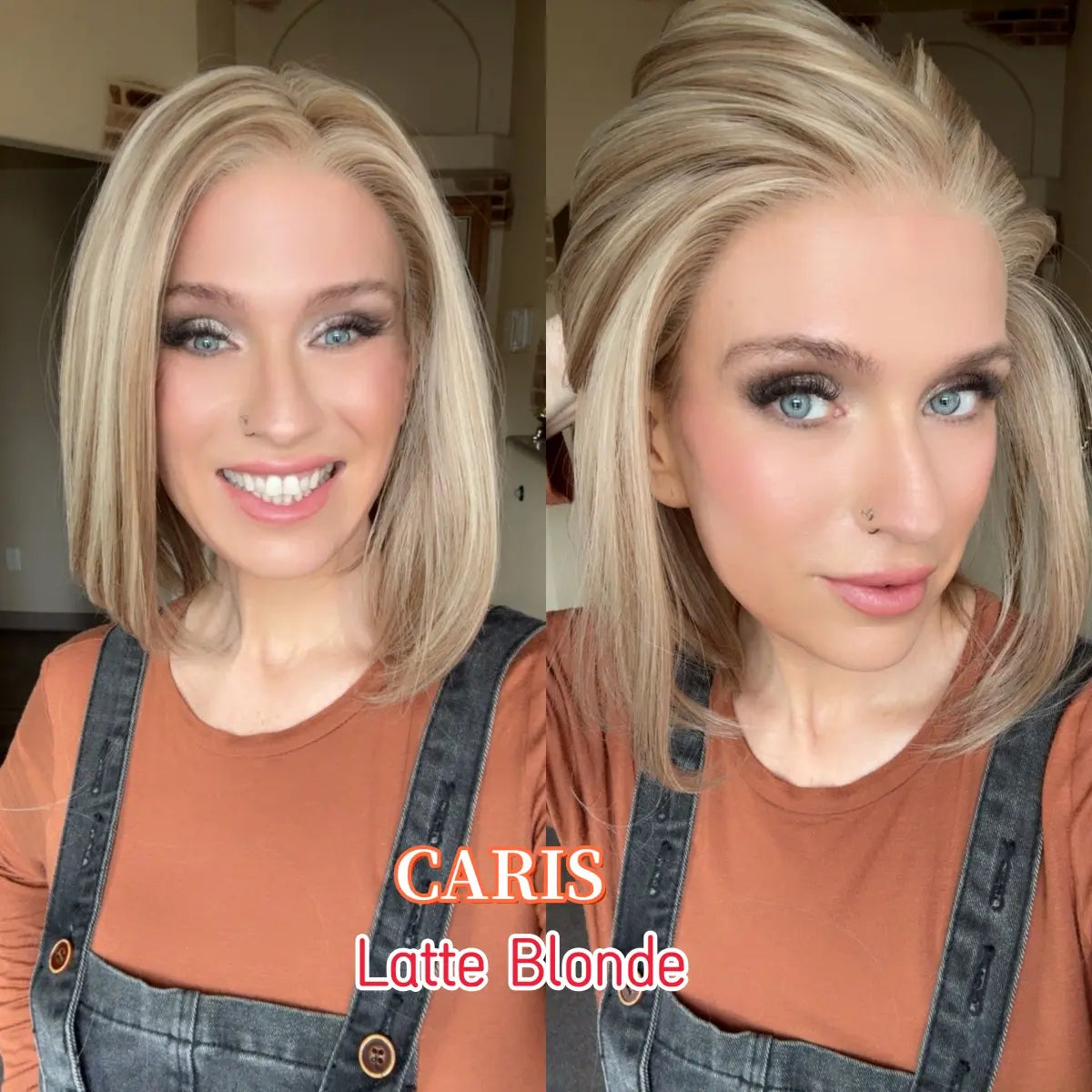 💕 Glueless Short Wavy Wig – Soft Waves, Natural Look