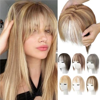 ✨ Soft Fringe Bangs Wig – Natural Hairline & Effortless Beauty