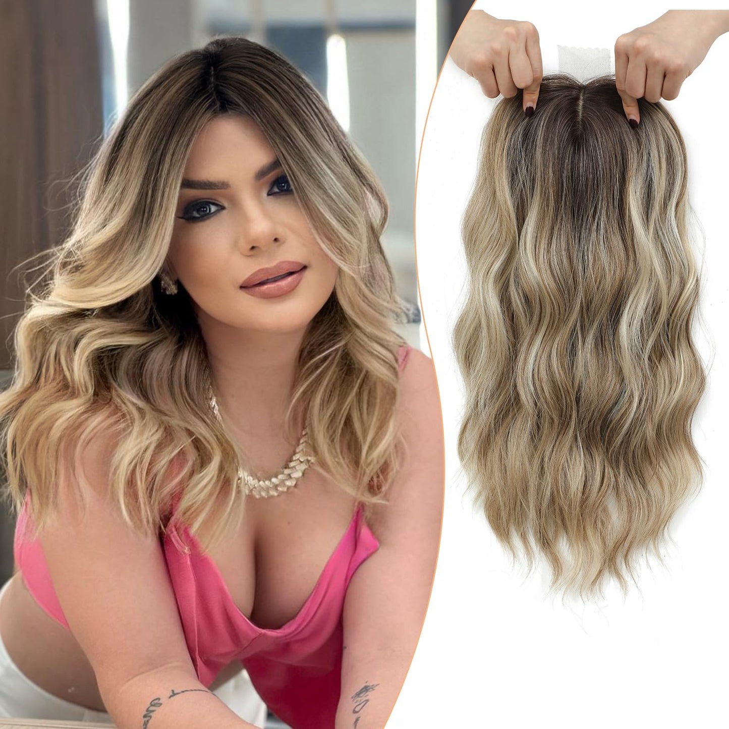 ⚡Sale Ends Tonight–🌷2026 New Lightweight & Breathable Wavy Hair Topper