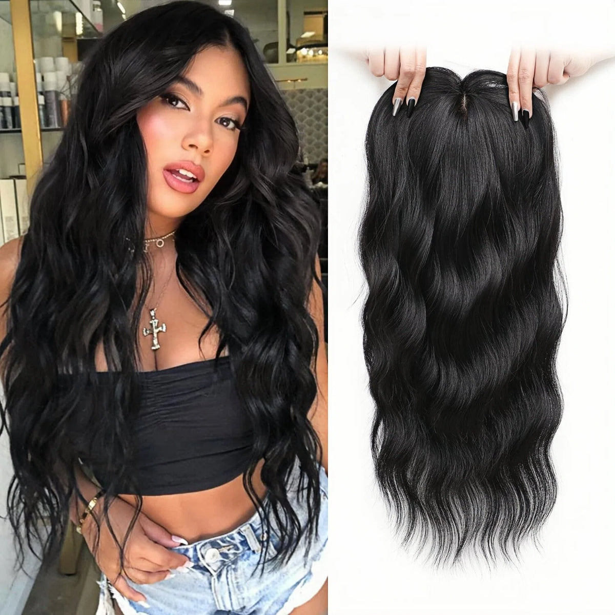 ⚡Sale Ends Tonight–🌷2026 New Lightweight & Breathable Wavy Hair Topper