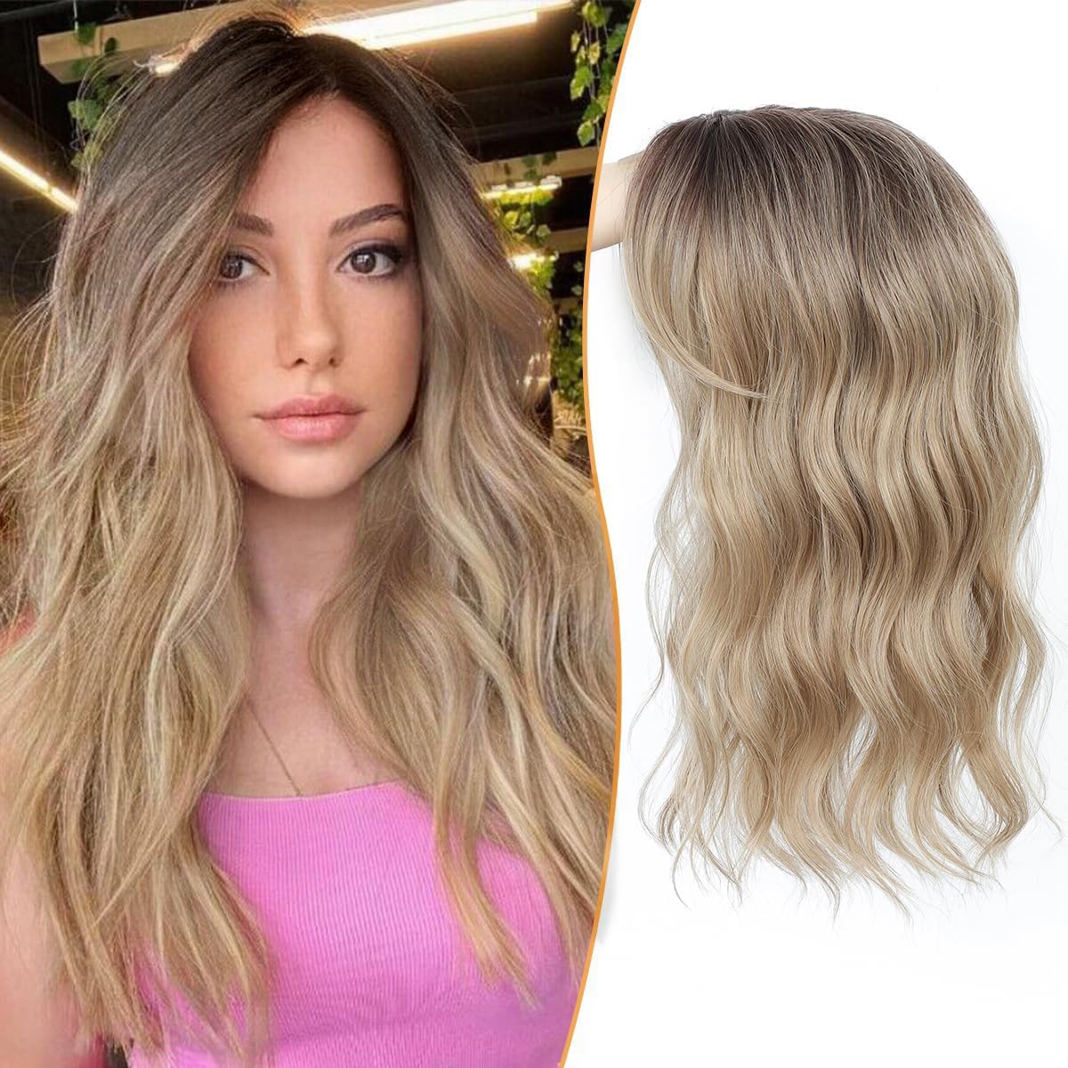 ⚡Sale Ends Tonight–🌷2026 New Lightweight & Breathable Wavy Hair Topper