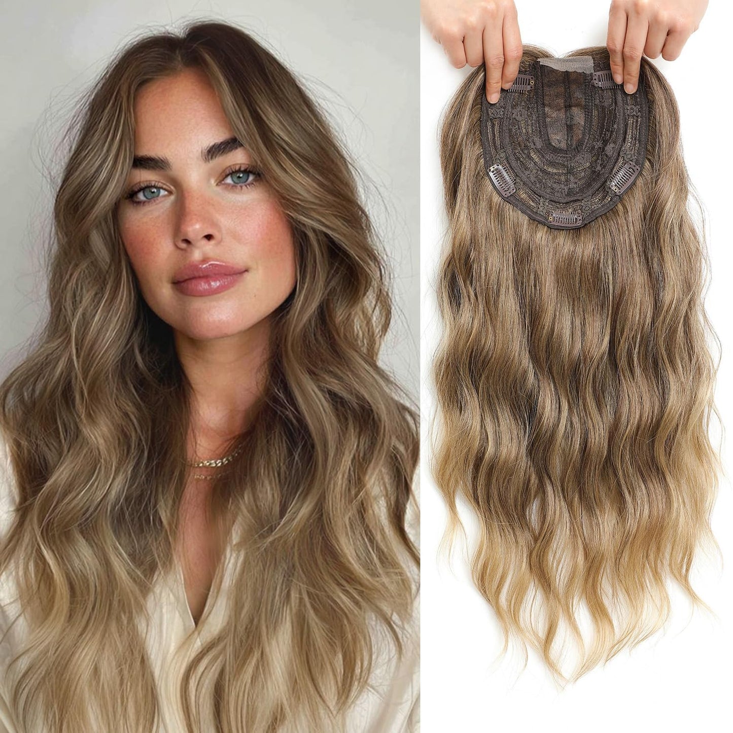 ⚡Sale Ends Tonight–🌷2026 New Lightweight & Breathable Wavy Hair Topper
