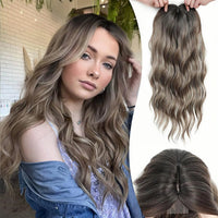 🔥🔥Mocha Brown with Ash Blonde Highlights