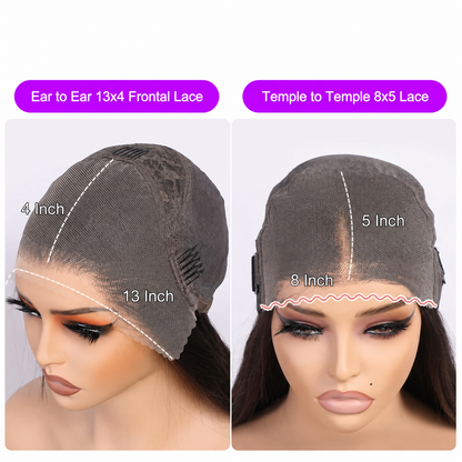 4C Curly Edges Hairline Glueless Curly Lace Front Human Hair Wig With Super Natural Hairline 220% Density